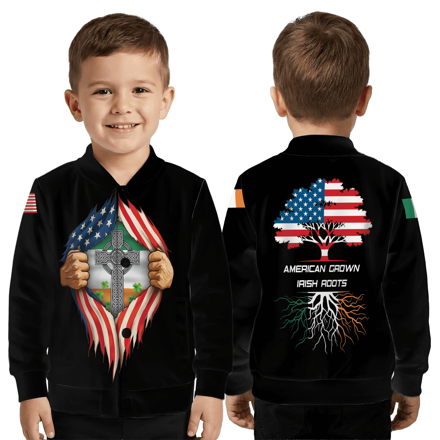 American Grown Irish Roots Jacket, Irish Pride St. Patrick’s Day ...
