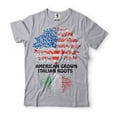 thumbnail image 1 of American Grown Italian Roots Shirt Italian American Gifts Italy Flag Shirt Italy Usa Shirt (Medium Grey), 1 of 6