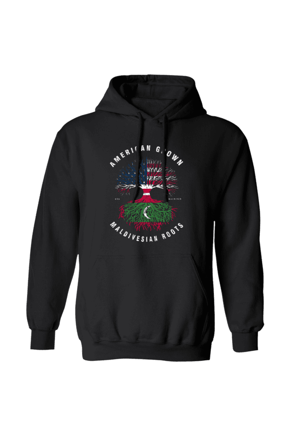 American Grown Maldivesian Roots Maldives Flag Souvenir Friendship Proud Pullover Hoodie