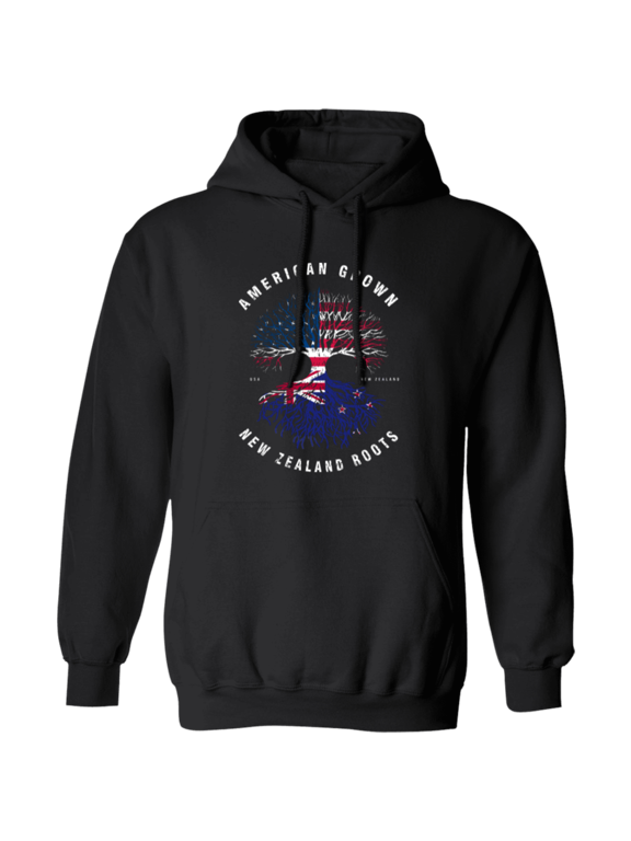 American Grown New Zealand Roots New Zealand Flag Souvenir Friendship Proud Pullover Hoodie