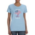 thumbnail image 1 of American Grown Norwegian Roots T-Shirt Women -Smartprints Designs, Female x-Large, 1 of 4