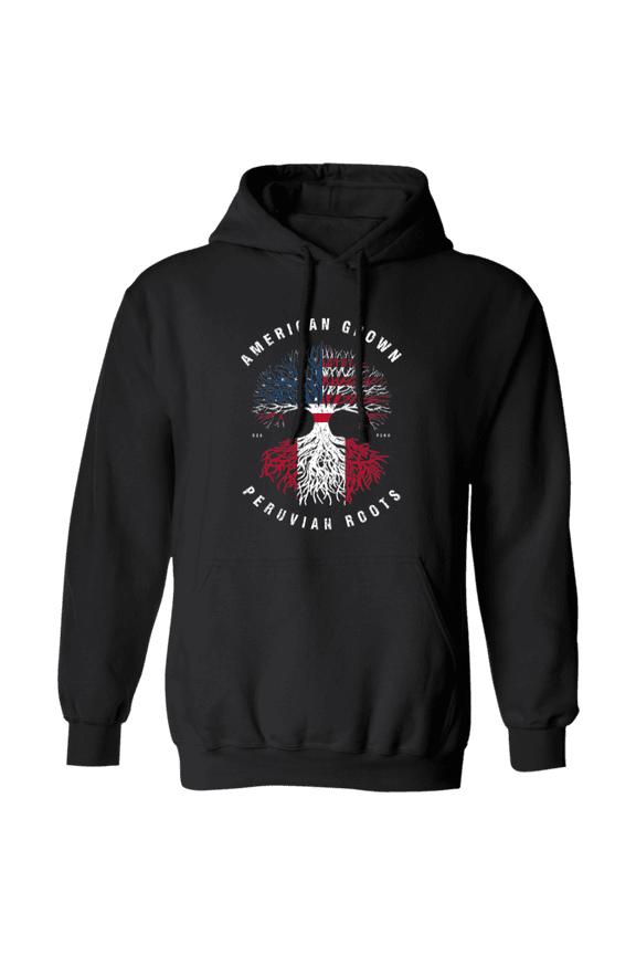 American Grown Peruvian Roots Peru Flag Souvenir Friendship Proud Pullover Hoodie