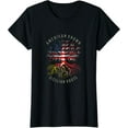 thumbnail image 1 of American Grown Sicilian Roots USA Sicily Flag Heritage Tree T-Shirt, 1 of 4