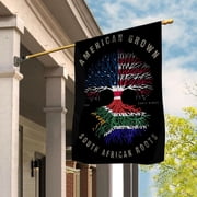 American Grown South African Roots Africa House Flag, Double-Sided Outdoor Yard Decor 29.5 x 39.5 Inch