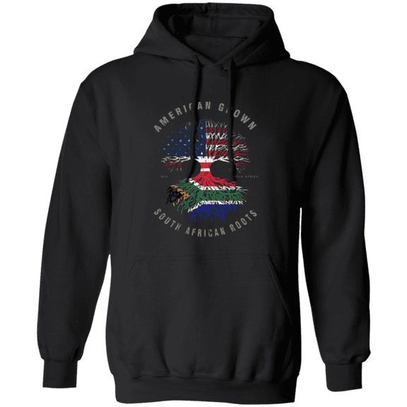 American Grown South African Roots South Africa Flag Souvenir Friendship Proud Pullover Hoodie