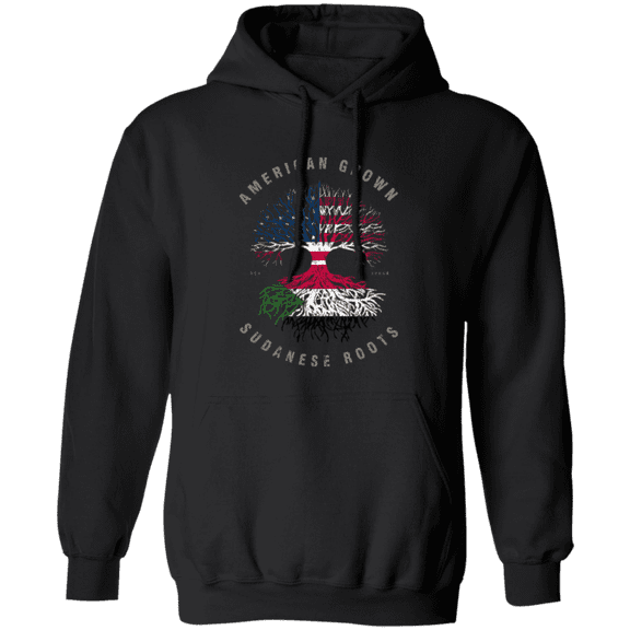 American Grown Sudanese Roots Sudan Flag Souvenir Friendship Proud Pullover Hoodie