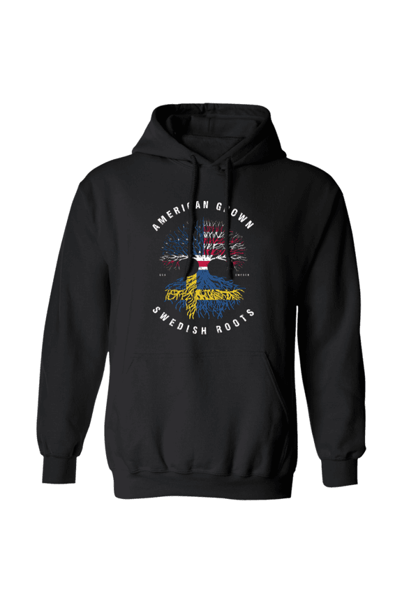 American Grown Swedish Roots Sweden Flag Souvenir Friendship Proud Pullover Hoodie