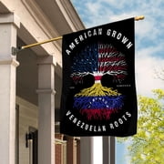 American Grown Venezuelan Roots Venezuela House Flag, Double-Sided Outdoor Yard Decor 29.5 x 39.5 Inch
