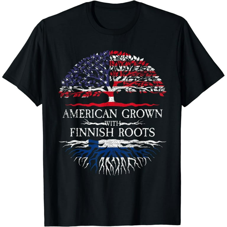American Grown Finnish Roots - Finland T-Shirt American Grown Finnish Roots - Finland T-Shirt