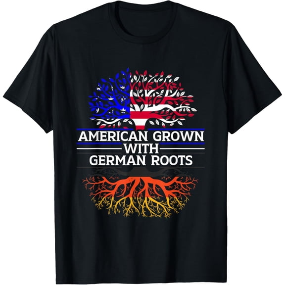 American Grown With German Roots Germany Deutsch Pride T-Shirt