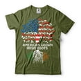 thumbnail image 1 of American Grown With Irish Roots Shirt St Patrick's Day Shirt Irish Gifts Ireland Flag Tee (Small Military Green), 1 of 6