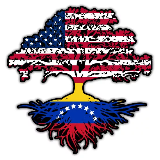 American Grown With Venezuela Roots Sticker Phone Decal Water Bottle ...