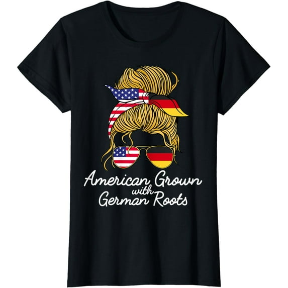 American Grown with German Roots Germany and USA, Flag T-Shirt mens t hirt men,black,women,misfits,journey ,boys