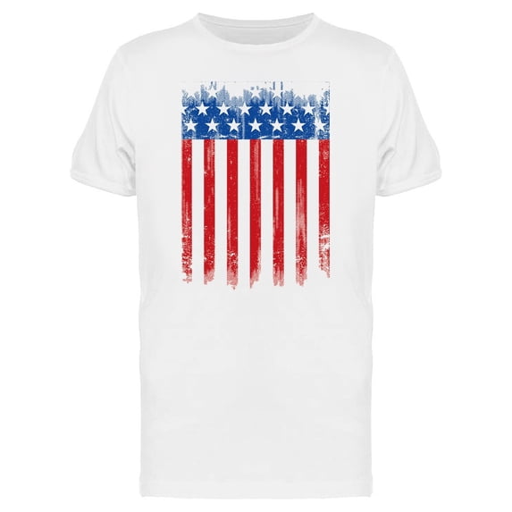 American Grunge Usa Flag Tee Men's -Image by Shutterstock