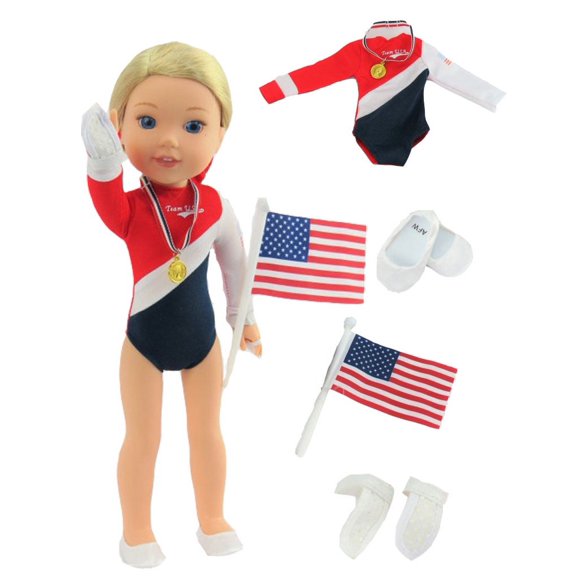American Girl Team USA Track & Field Outfit Set For 18-Inch Dolls