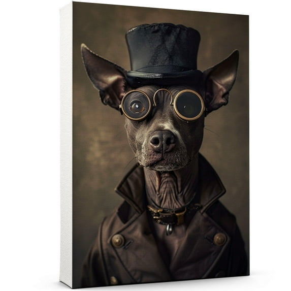 American Hairless Terrier Wall Art Dog Canvas Paintting Wall Art Vintage Dog Poster Unframe Funny Pet Prints For Room Décor
