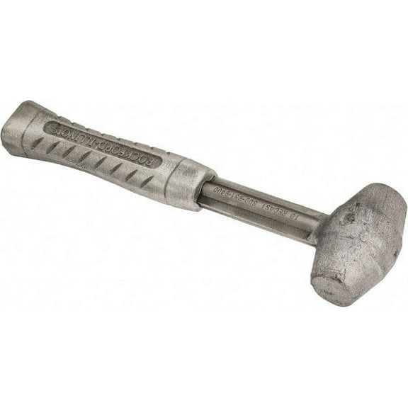 American Hammer 3 Lb Head 1-1/2" Face Lead Alloy Nonmarring Lead Hammer 12" OAL, Aluminum Handle