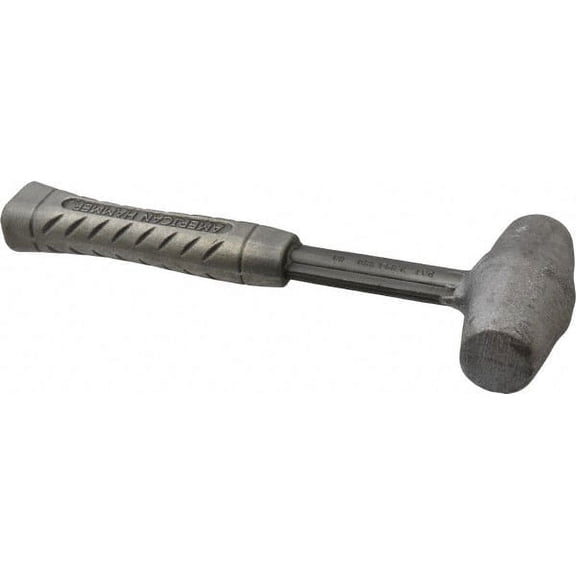 American Hammer 4 Lb Head 1-1/2" Face Lead Alloy Nonmarring Lead Hammer 12" OAL, Aluminum Handle