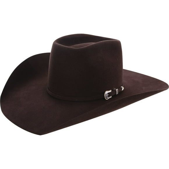 American Hat Company Mens 10X Chocolate 4 1/2 Brim Open Crown Felt Cowboy Hat 7 Brown