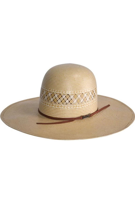 Mens American Hat Co. Wheat 1022 4 1/2in Brim Open Crown Straw 71/4 Tan
