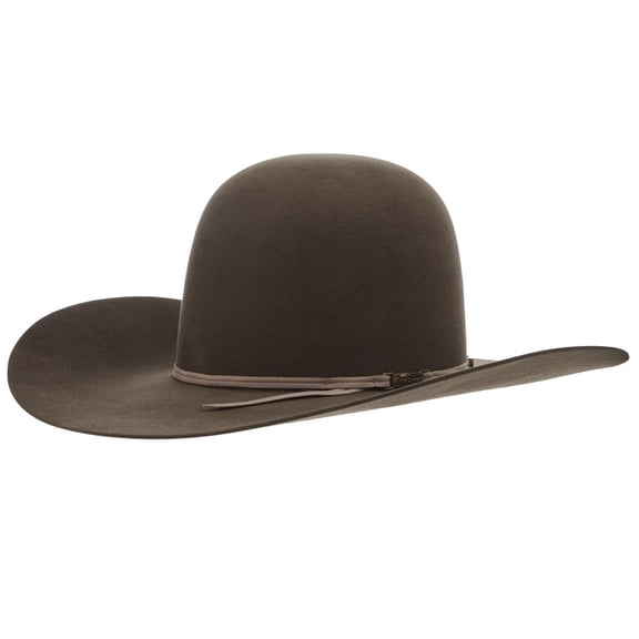 American Hats Mens American Hat Company 10X  4 1/2 Inch Brim Open Crown Felt 61/2 Pecan