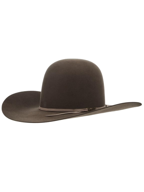Mens American Hat Company 10X 4 1/2in Brim Open Crown Felt 61/2 Pecan