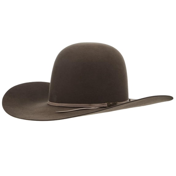 American Hats Mens American Hat Company 10X 4 1/2 Inch Brim Open Crown Felt 71/2 Pecan