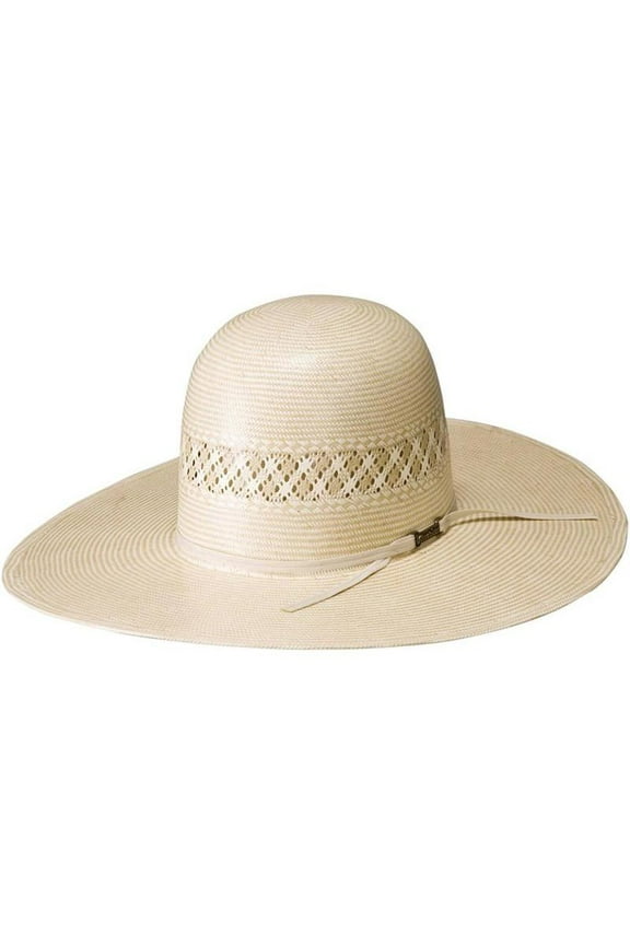 Mens American Hat Company 1011 4 1/2` Brim Open Crown Straw 73/8 Natural