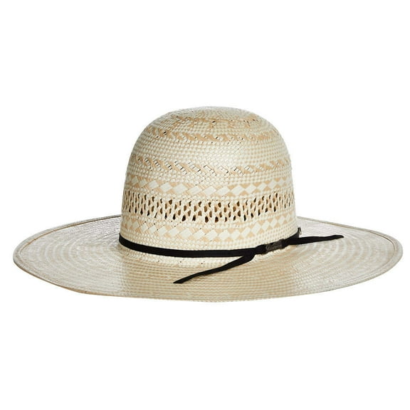 American Hats Mens American Hat Company Poli 845 4 1/2` Brim Open Crown Straw 67/8 Natural