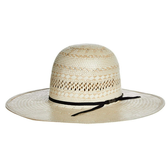 American Hats Mens American Hat Company Poli 845 4 1/2` Brim Open Crown Straw 7 Natural