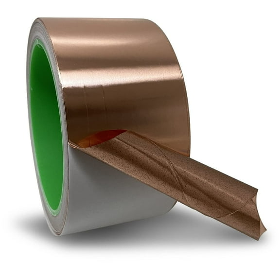 American Hawks Dual Conductive Copper Foil Adhesive Tape, Bronze, 2 inch x 33 ft Roll