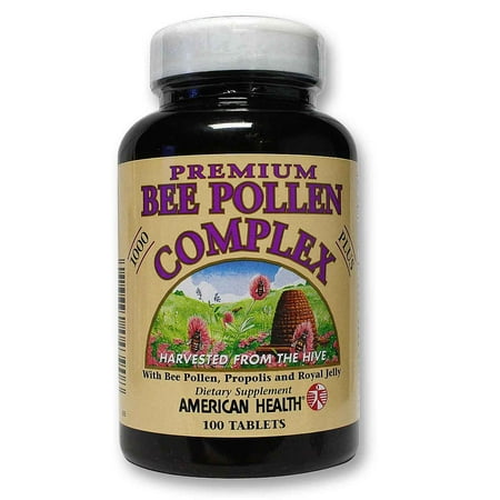 American Health Bee Pollen Complex 1000mg, 100 Ct