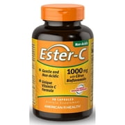 American Health Ester-C with Citrus Bioflavonoids 1000 mg Vegetarian Tablets, 90 Ct