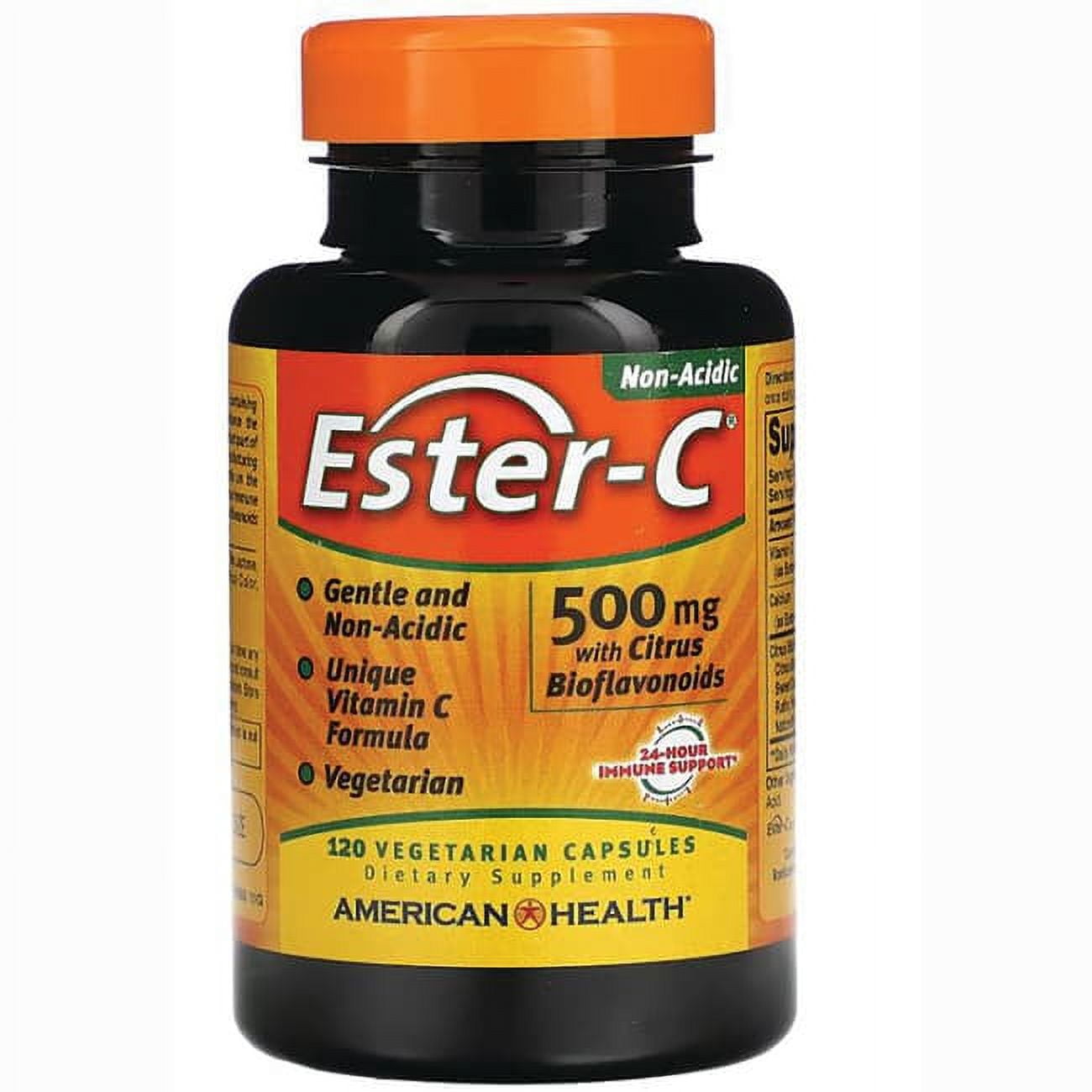 American Health Ester-C, 500mg with Citrus Bioflavonoids, 120 Veg Caps ...