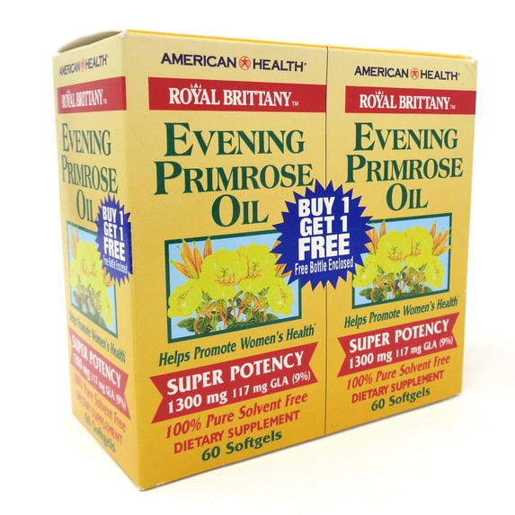 American Health Evening Primrose Oil 1300 mg - 2 X 60 Softgels