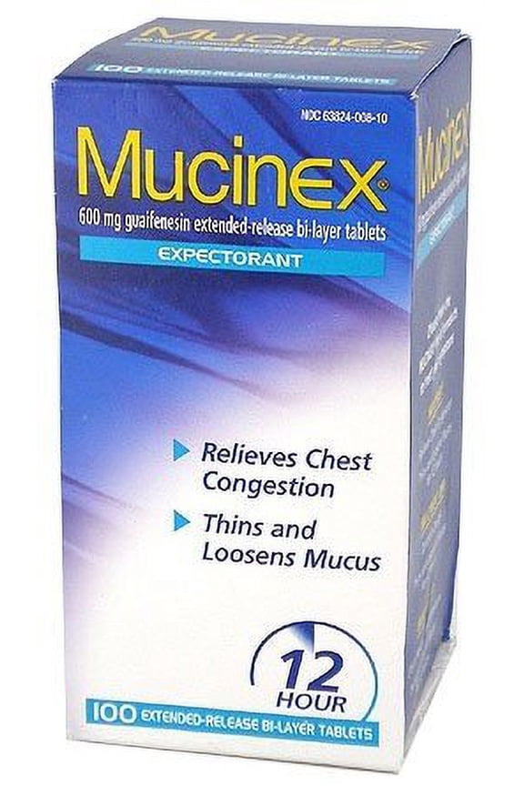 Mucinex Tablets, 600mg, 100ct 368084572012A9313