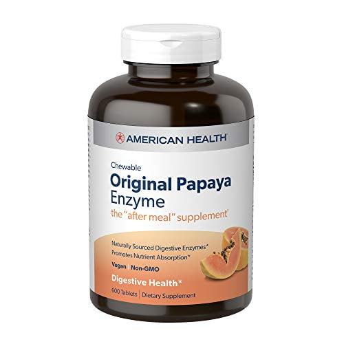 American Health Original Papaya Digestive Enzyme Chewable Tablets