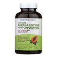 American Health Papaya Enzyme With Chlorophyll Chewable 600