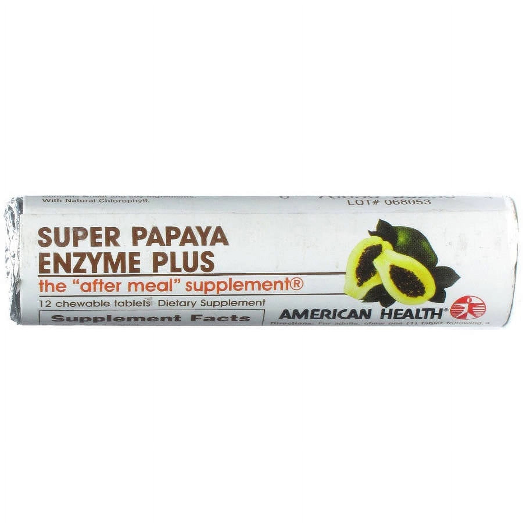 American Health Super Papaya Enzyme Chewable Roll, 16 CT