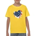 thumbnail image 1 of American Heart 4Th Of July T-Shirt Juniors -Image by Shutterstock,  Large, 1 of 4