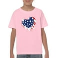 thumbnail image 1 of American Heart 4Th Of July T-Shirt Juniors -Image by Shutterstock,  Large, 1 of 4