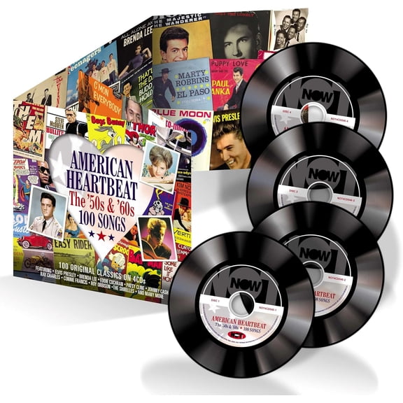 Various Artists American Heartbeart: The '50s & '60s - 100 Songs (CD) Album