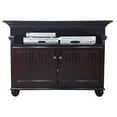 thumbnail image 1 of American Heartland 16145BK Poplar Deluxe TV Stand with 1 Fixed Wood Half Shelf, Antique Black, 1 of 1