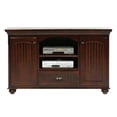 thumbnail image 1 of American Heartland 16156CM Poplar Deluxe TV Stand with 2 Fixed Wood Half Shelves, Chocolate Mousse, 1 of 1