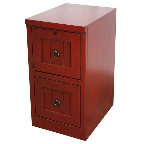 American Heartland 30002WH Rustic 2 Drawer File Cabinet, Bright White