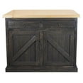 thumbnail image 1 of American Heartland 30117BRPT Rustic Kitchen Island with Flip-Up Pine Top, Burnt Red, 1 of 1