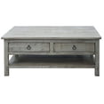 thumbnail image 1 of American Heartland 30303GR Rustic Coffee Table with 2 Drawers, Green, 1 of 1