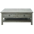 thumbnail image 1 of American Heartland 30303RAM Rustic Coffee Table with 2 Drawers, Rustic Aquamarine, 1 of 1