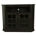 thumbnail image 1 of American Heartland 30737RBKGP Rustic Tall Curve Corner TV Stand, Rustic Antique Black, 1 of 1