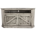 thumbnail image 1 of American Heartland 30744RDBRD Rustic Curve Corner TV Stand with 2 Rustic Panel Doors, Rustic Dark Blue, 1 of 1